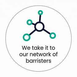 we take it to our network of barristers
